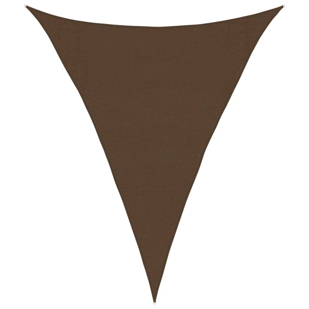 Voile d'ombrage 160 g/m² Marron 3x4x4 m PEHD