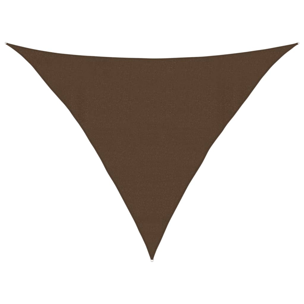 Voile d'ombrage 160 g/m² Marron 4x4x5,8 m PEHD