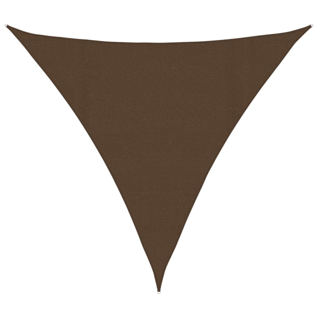 Voile d'ombrage 160 g/m² Marron 4,5x4,5x4,5 m PEHD