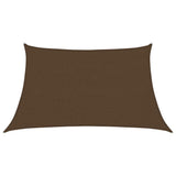 Voile d'ombrage 160 g/m² Marron 3/4x2 m PEHD