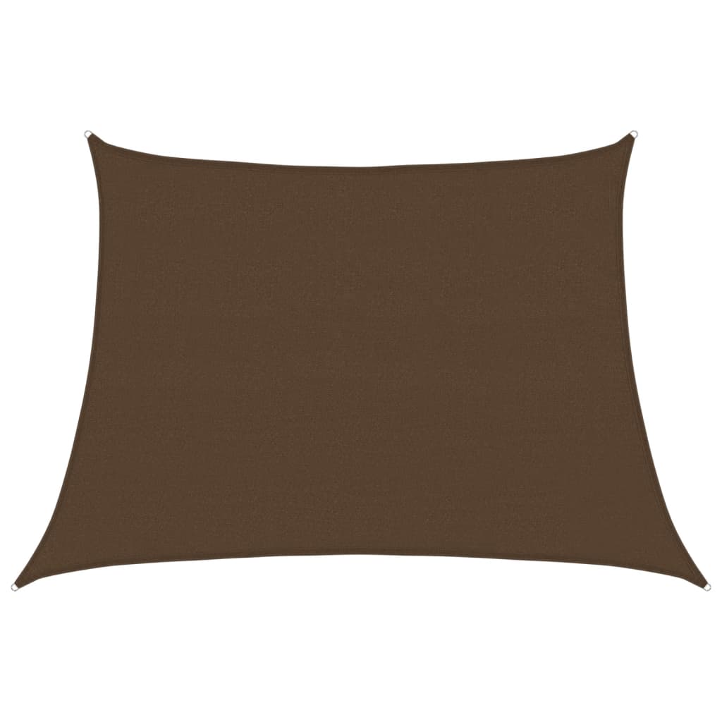 Voile d'ombrage 160 g/m² Marron 4/5x3 m PEHD