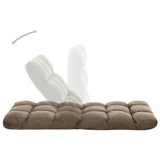 Chaise pliable de sol Taupe Microfibre