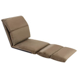 Chaise pliable de sol Taupe Microfibre