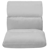 Chaise pliable de sol Gris clair Microfibre