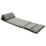 Chaise pliable de sol Gris foncé Microfibre