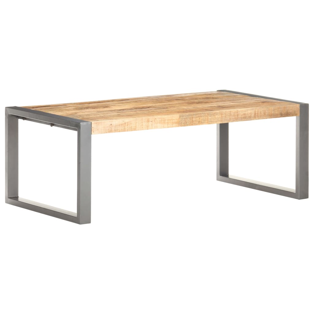 Table basse 110x60x40 cm Bois de manguier brut