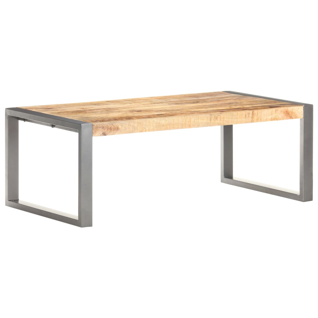 Table basse 110x60x40 cm Bois de manguier brut