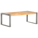 Table basse 110x60x40 cm Bois de manguier brut