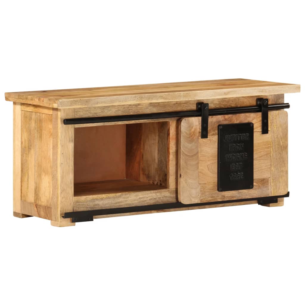 Meuble TV 90x35x40 cm Bois massif de manguier