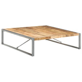 Table basse 140x140x40 cm Bois de manguier brut