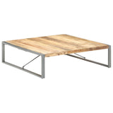 Table basse 140x140x40 cm Bois de manguier brut