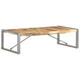 Table basse 140x70x40 cm Bois de manguier brut