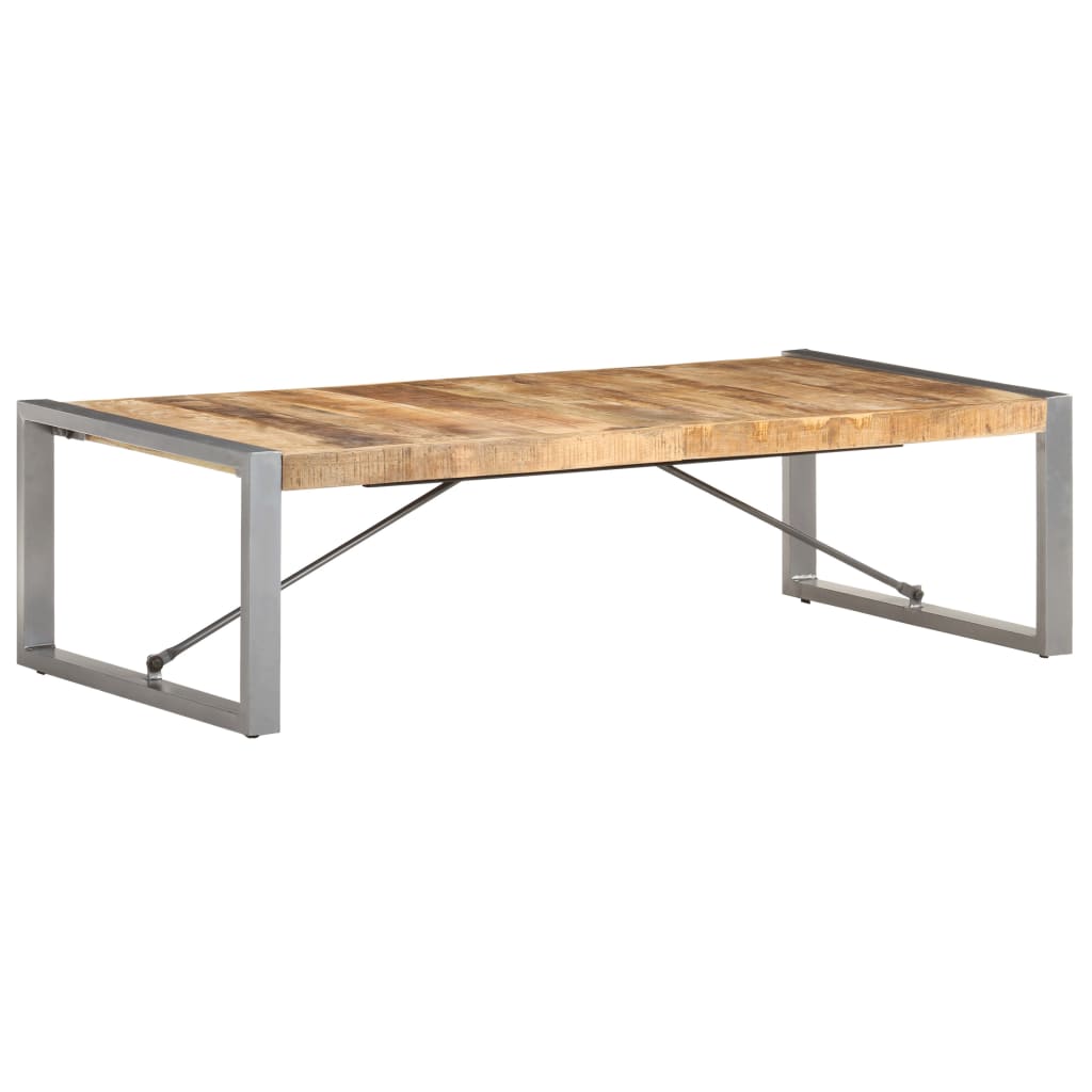 Table basse 140x70x40 cm Bois de manguier brut