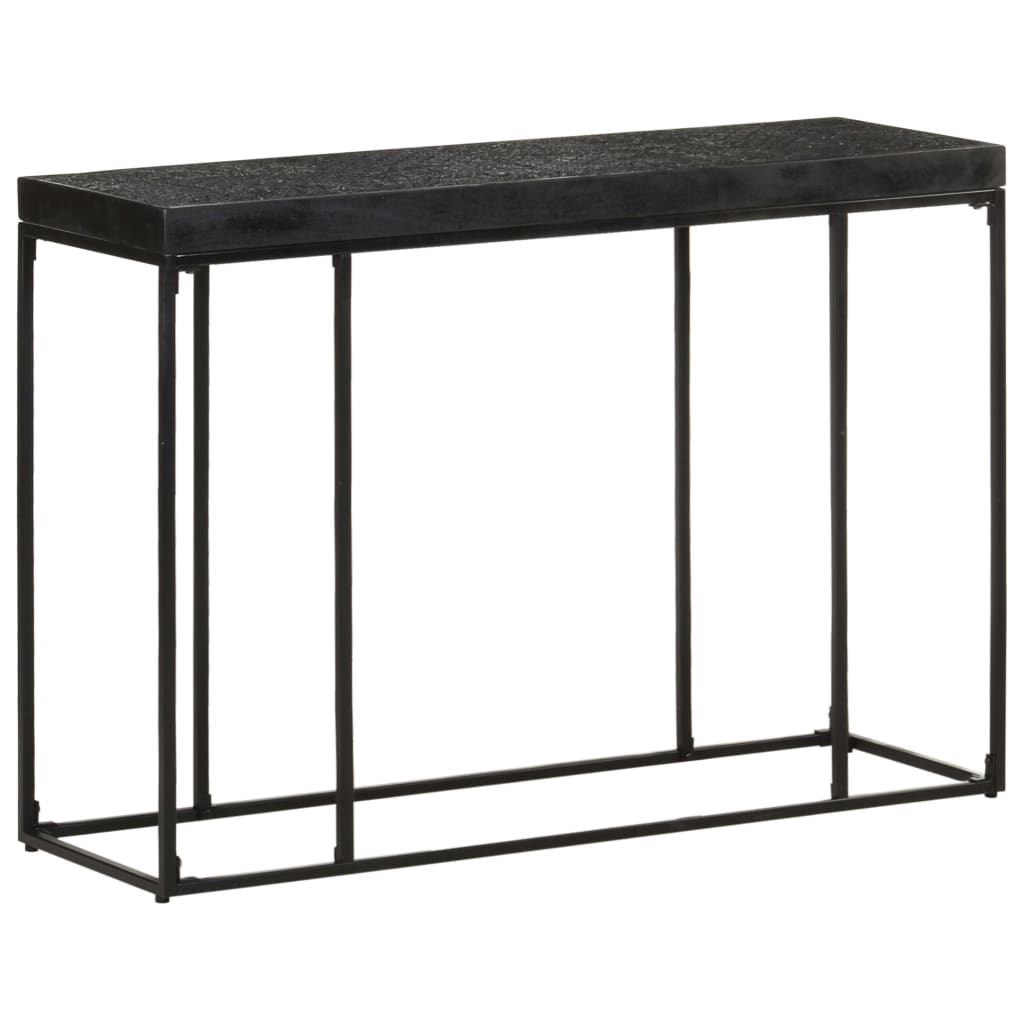 Table console Noir 110x35x76 cm Bois d'acacia et de manguier