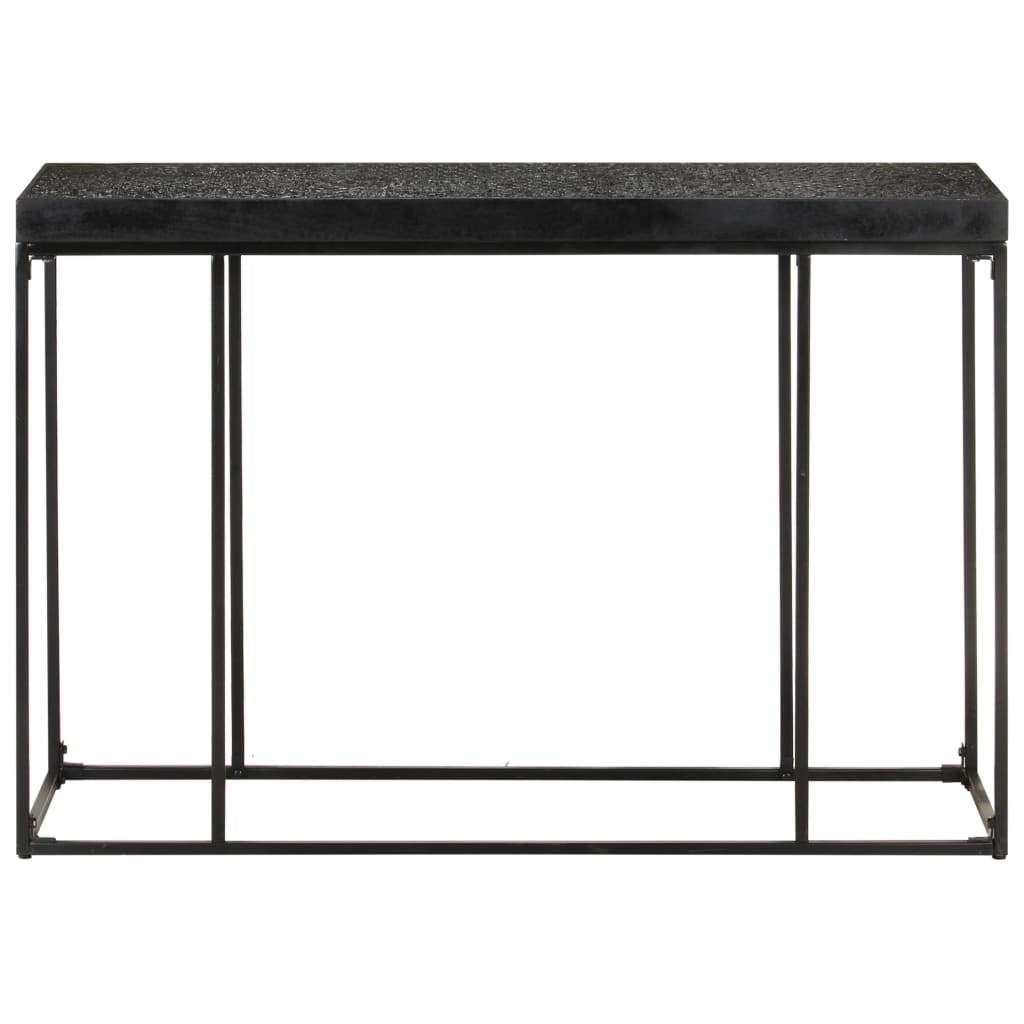 Table console Noir 110x35x76 cm Bois d'acacia et de manguier