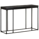 Table console Noir 110x35x76 cm Bois d'acacia et de manguier