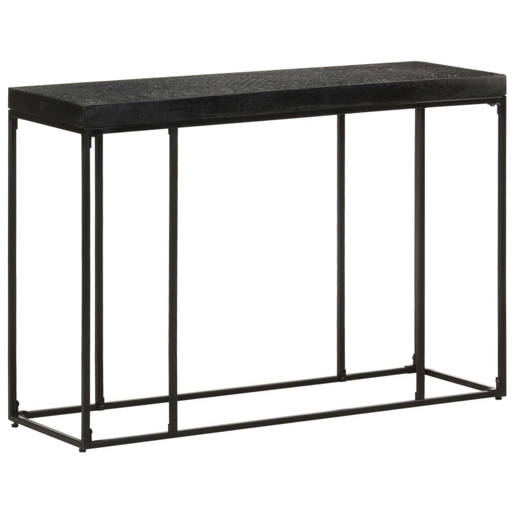 Table console Noir 110x35x76 cm Bois d'acacia et de manguier