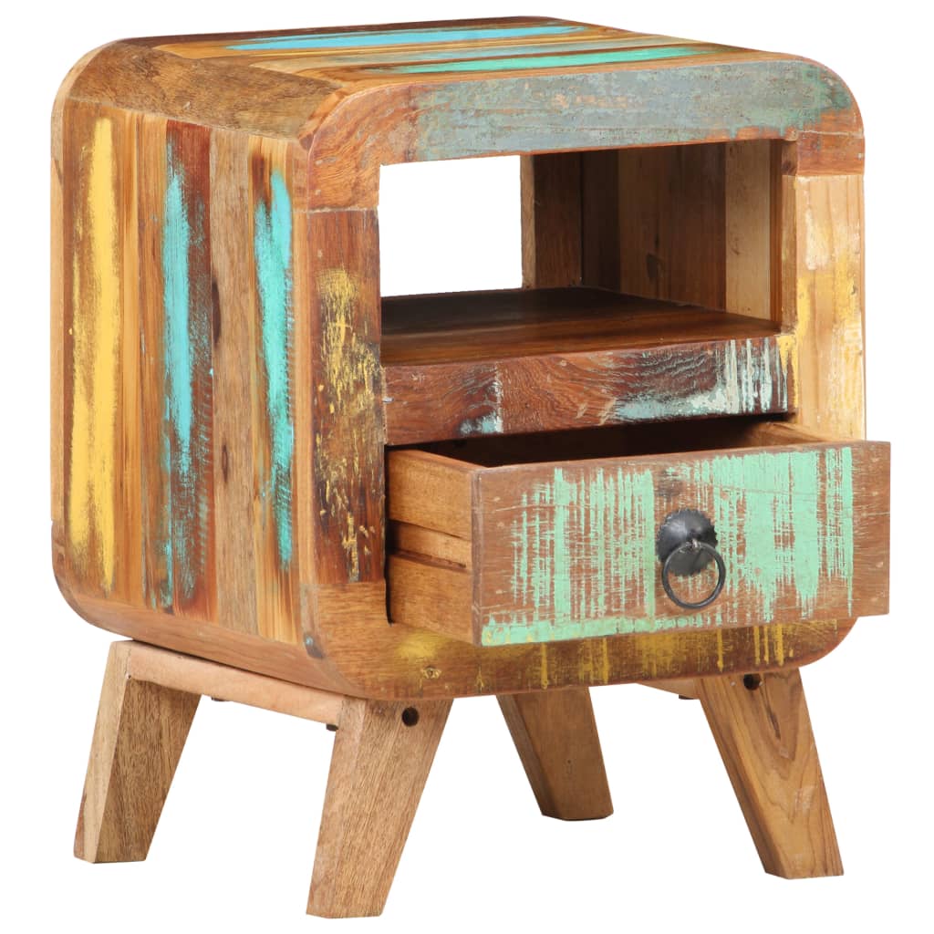 Bedside table 30x30x41 cm Solid reclaimed wood