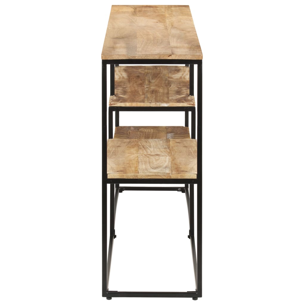 Buffet 150x30x75 cm Bois de manguier brut