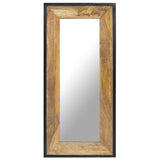 Miroir 110x50 cm Bois de manguier massif