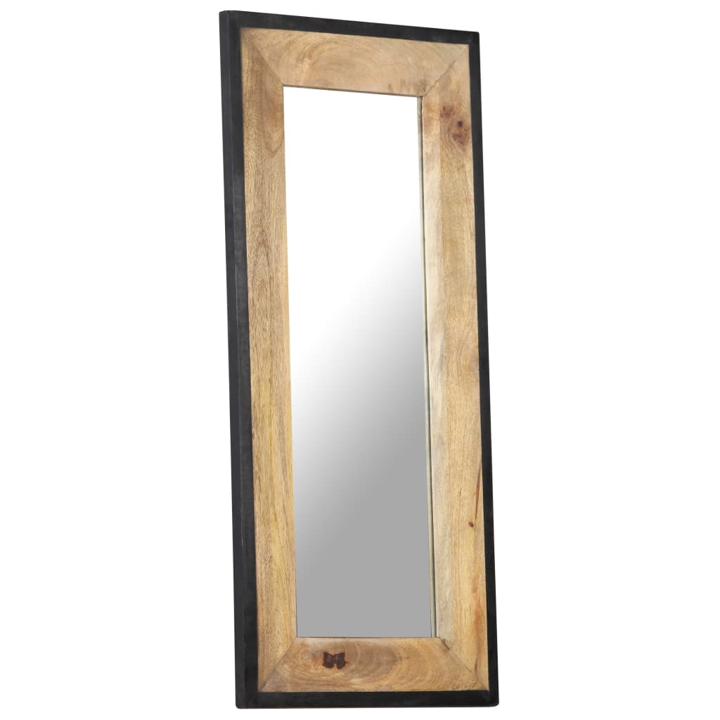 Miroir 110x50 cm Bois de manguier massif