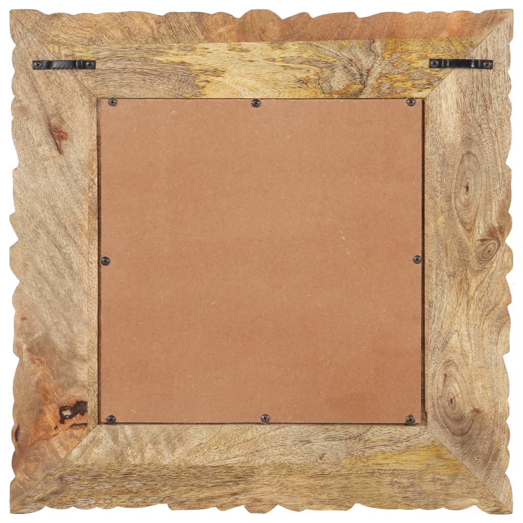 Miroir 50x50 cm Bois de manguier massif