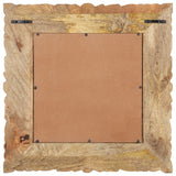 Miroir 50x50 cm Bois de manguier massif