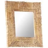 Miroir 50x50 cm Bois de manguier massif