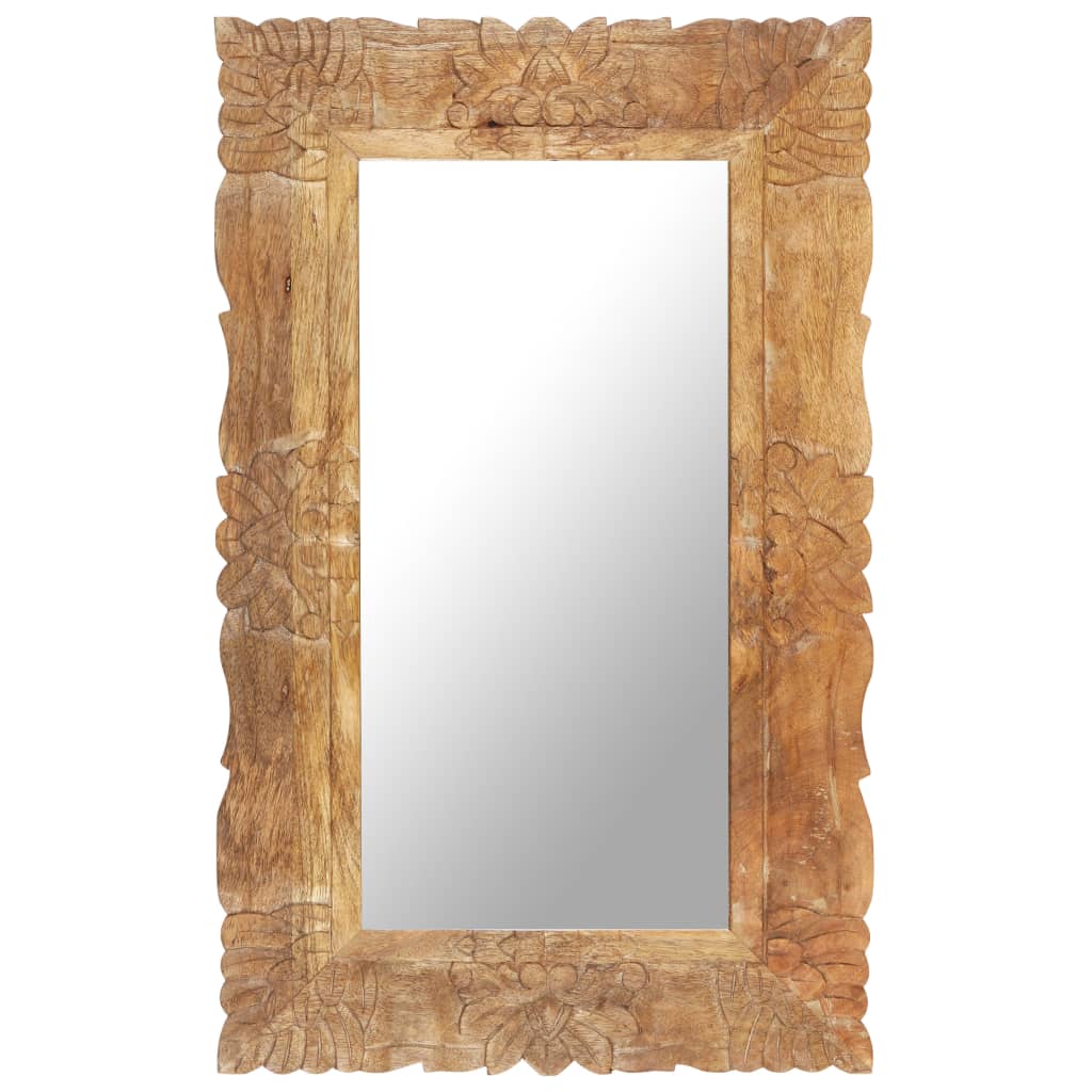 Miroir 80x50 cm Bois de manguier massif