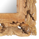 Handgeschnitzter Spiegel Braun 110x50 cm Mangoholz