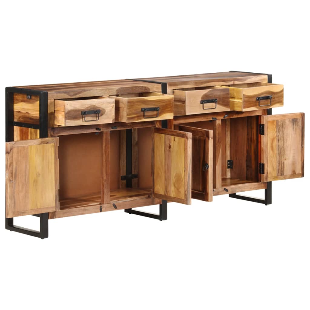 Buffet 172x35x80 cm Bois d'acacia solide avec finition miel