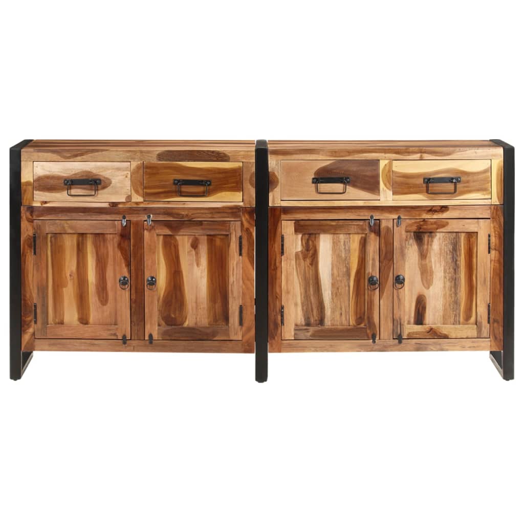 Buffet 172x35x80 cm Bois d'acacia solide avec finition miel