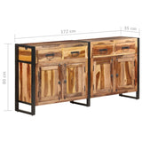 Buffet 172x35x80 cm Bois d'acacia solide avec finition miel