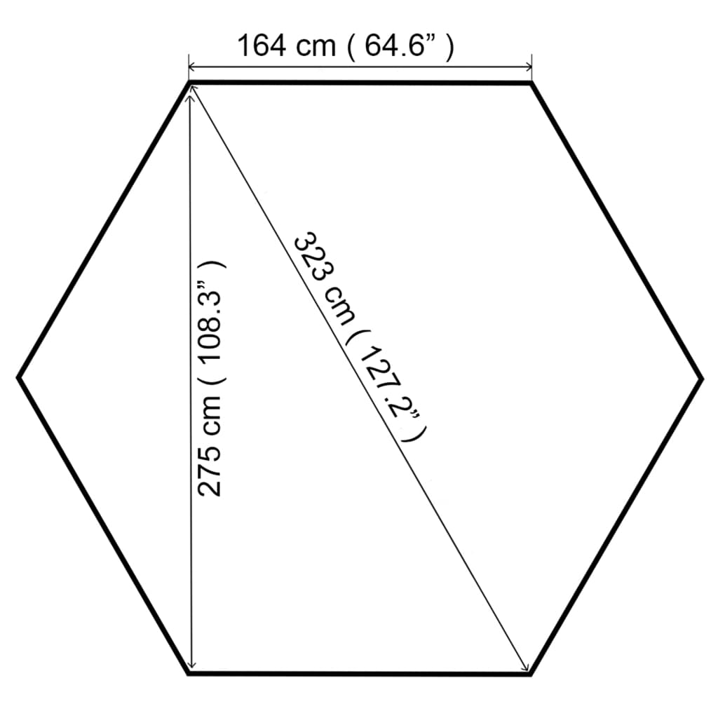 Belvédère de jardin 323x275x265 cm Blanc 180 g/m²