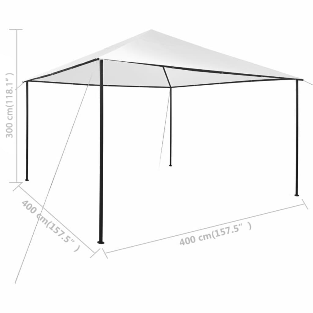 Arbour 4x4x3 m White 180 g/m²