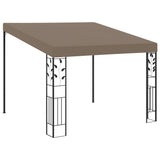 Wall-mounted gazebo 3x3x2.5 m Taupe