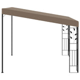 Wall-mounted gazebo 3x3x2.5 m Taupe