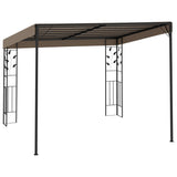 Wall-mounted gazebo 3x3x2.5 m Taupe