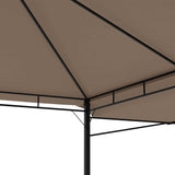 Belvédère et double toits étentus 3x3x2,75 m Taupe 180g/m²