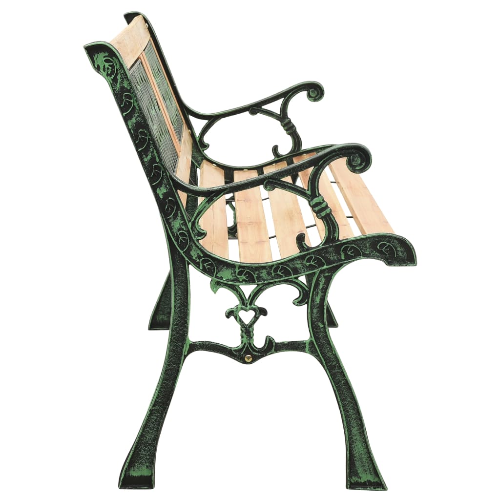 Banc de jardin 122 cm fonte et bois de sapin massif