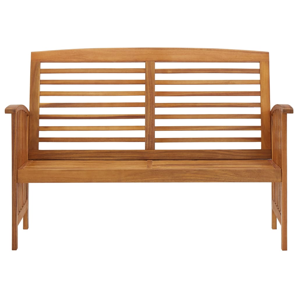 Banc de jardin 119 cm bois d'acacia solide