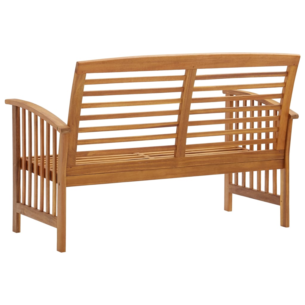 Banc de jardin 119 cm bois d'acacia solide