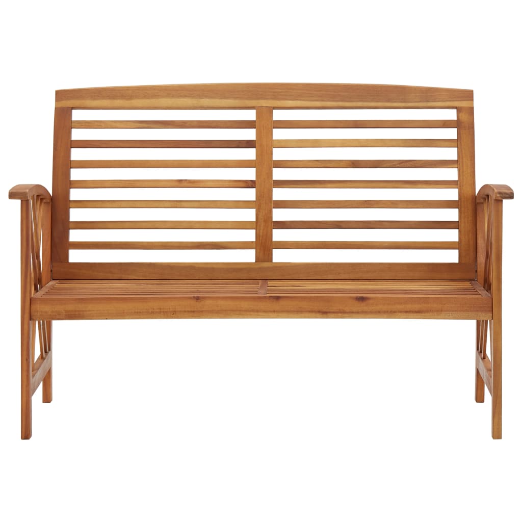 Banc de jardin 119 cm bois d'acacia solide