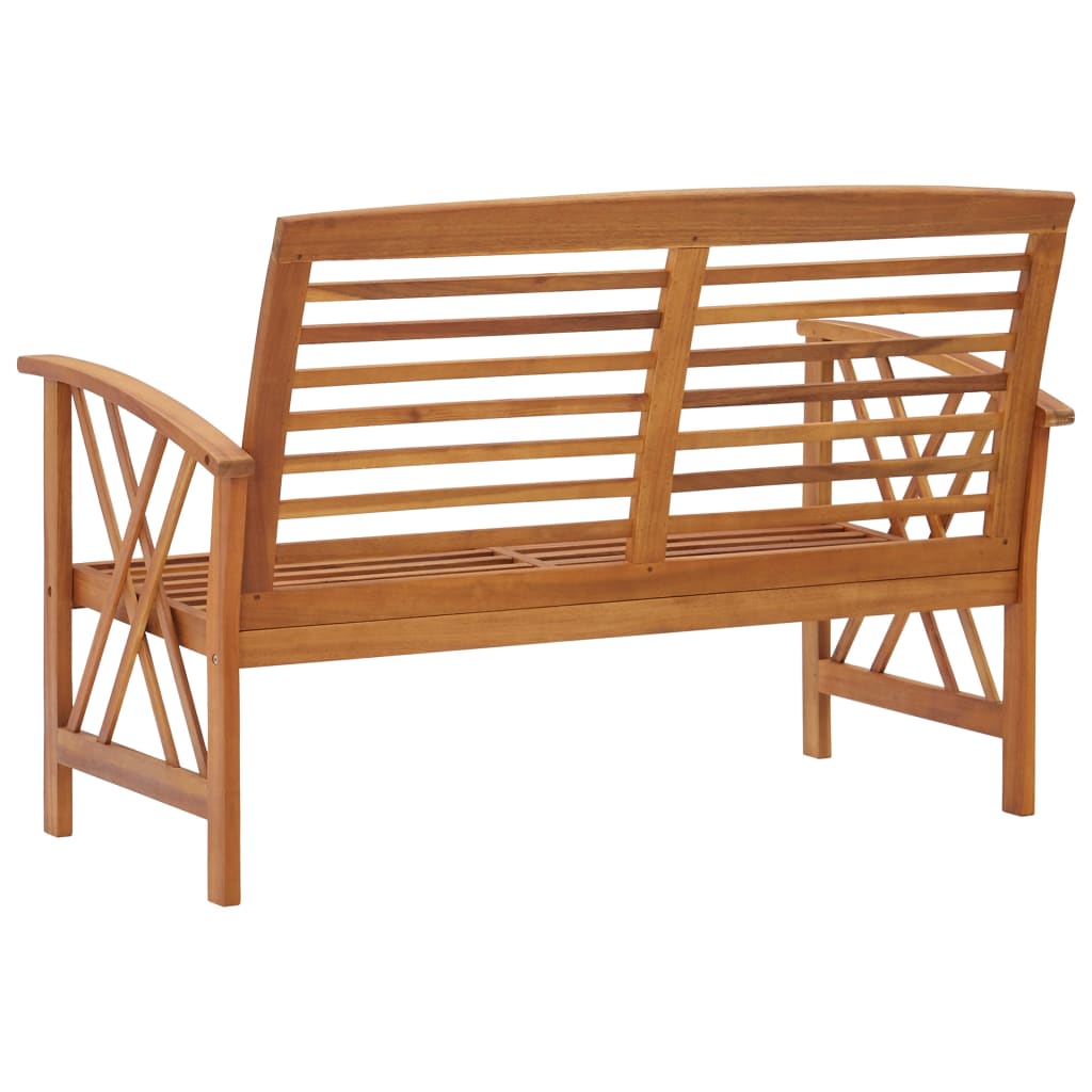 Banc de jardin 119 cm bois d'acacia solide