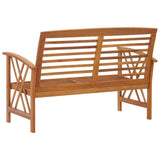 Banc de jardin 119 cm bois d'acacia solide