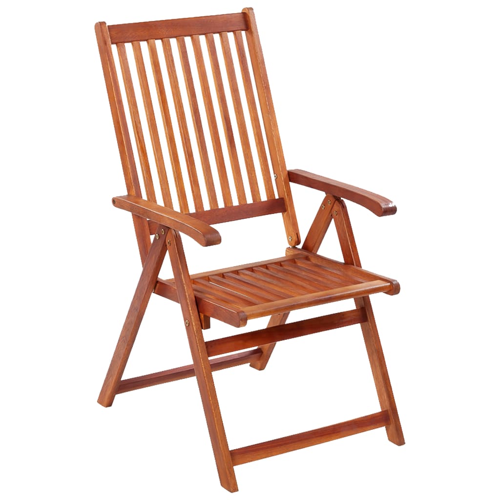 Chaises pliables de jardin lot de 3 Bois d'acacia solide