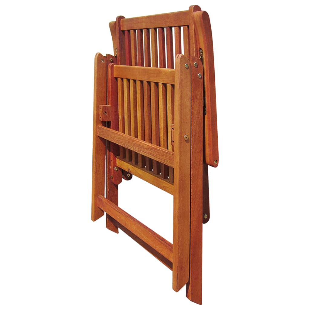 Chaises pliables de jardin lot de 3 Bois d'acacia solide