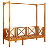 Banc de jardin avec auvent Bois d'acacia solide