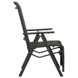 Chaises inclinables de jardin lot de 2 Textilène et aluminium