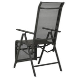 Chaises inclinables de jardin lot de 2 Textilène et aluminium